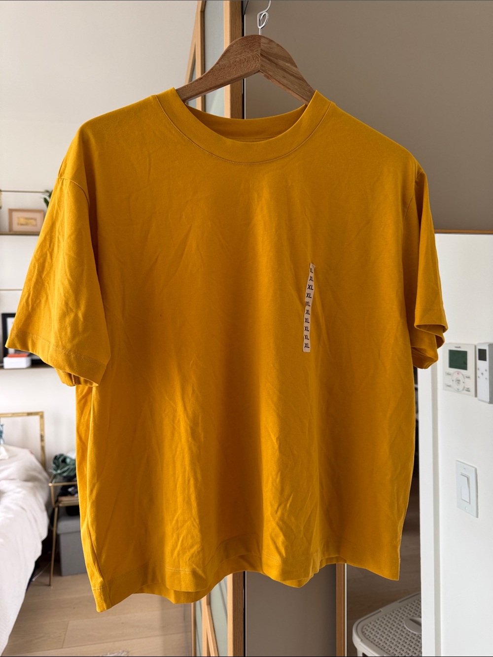 NWT Muji Short-Sleeve Crewneck T-Shirt - Mustard Yellow